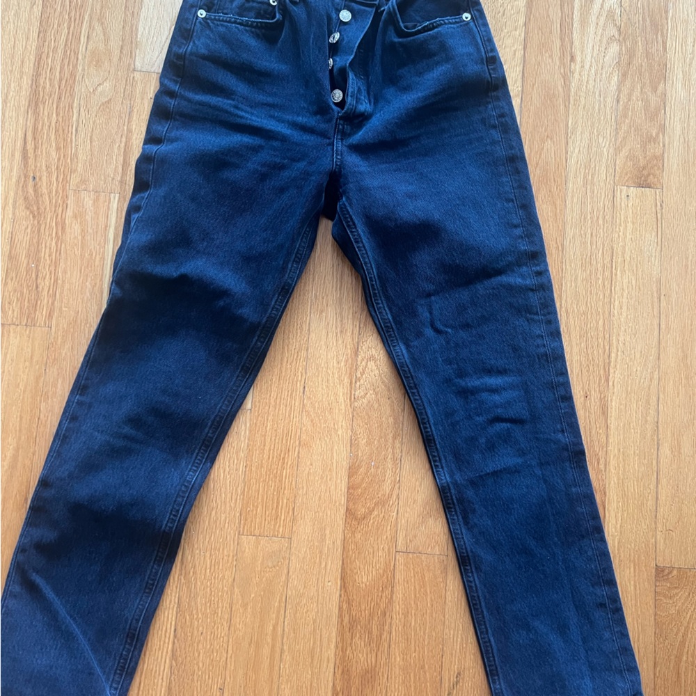 AGOLDE Riley High Rise Straight Crop Jean